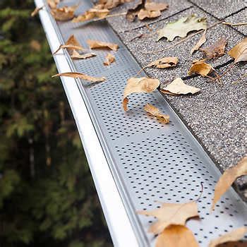When looking at installation on a per linear foot basis, the average cost is $6 per linear foot with an average cost range of $4 - $10 with a typical home requiring approximately 200 linear feet of <b>gutter</b> <b>guard</b> material. . Costco gutter guard